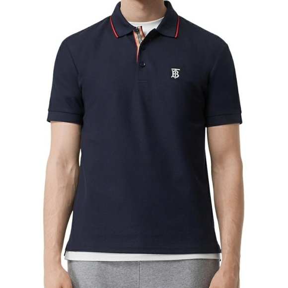 BurberryWalton Icon Striped Collar Polo - Picture 8 of 9